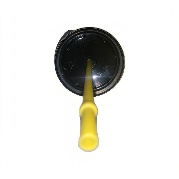New Starbucks Yellow Stainless Steel Cold Cup 16 oz Straw Embossed Logo Grande - Picture 7 of 12
